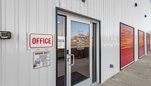 front of storage office at Storage Sense in Fairborn OH