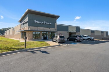 front of the Storage Sense facility in Troutman, NC