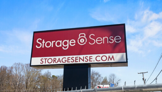 front sign at Storage Sense at 637 E Main St in Hohenwald, TN