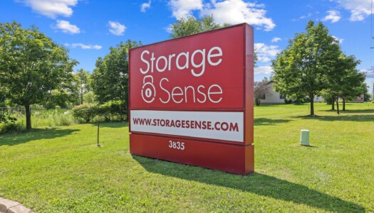 front sign at Storage Sense in Howell MI