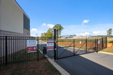 gated entrance to Storage Sense facility in Troutman, NC
