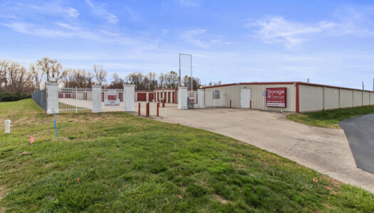 gated entrance to Storage Sense on Concord Ave in Crestwood KY