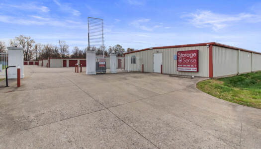 gated entrance to Storage Sense on Concord Ave in Crestwood KY