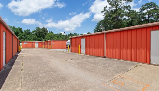 indoor facilities and vehicle storage at Storage Sense on I-45 in Huntsville, TX
