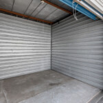 inside a drive-up storage unit at Storage Sense on Sparkman Drive in Huntsville, AL