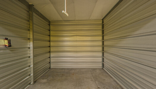 inside a temperature-controlled storage unit at Storage Sense in Bourbonnais IL