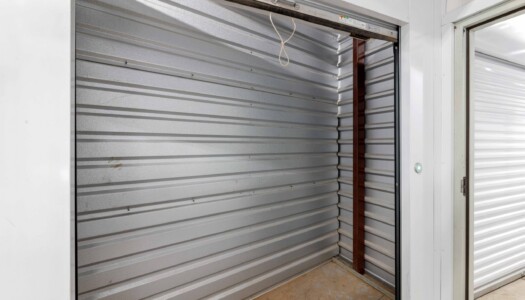 inside a temperature-controlled storage unit at Storage Sense in Pooler, GA