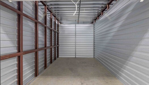inside a temperature-controlled storage unit at Storage Sense in Pooler, GA