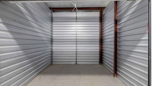 inside a temperature-controlled storage unit at Storage Sense in Pooler, GA