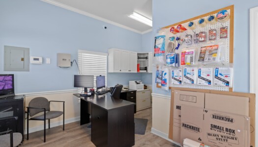 inside the storage office at Storage Sense in Pawleys Island, SC