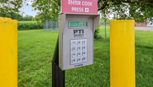 keypad access to front gate at Storage Sense in Eaton Rapids MI