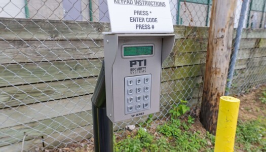 keypad access to front gate at Storage Sense in Waterford Township MI