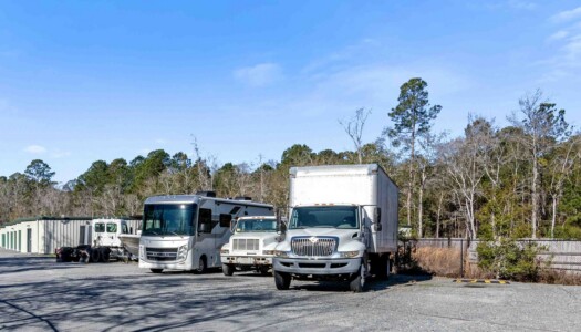 large vehicle storage at Storage Sense in Pooler, GA