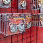 locks sold in the storage office at Storage Sense on Sparkman Drive in Huntsville, AL
