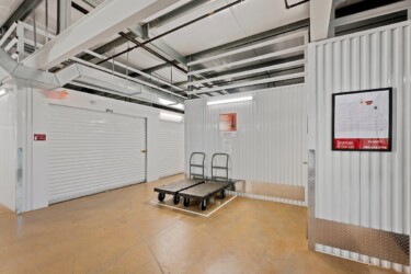 moving carts for indoor units at Storage Sense in Troutman, NC