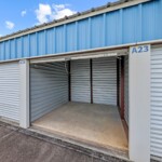 open drive-up storage unit at Storage Sense at 157 Garrett Way in Milledgeville GA