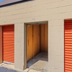 open drive-up storage unit at Storage Sense in Columbus GA