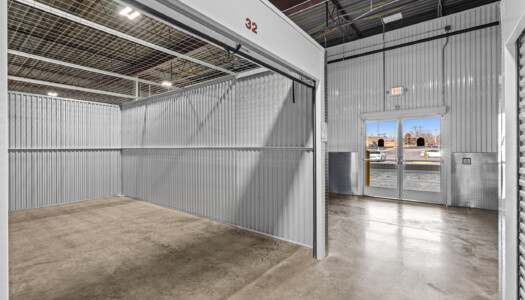 open temperature-controlled storage unit at Storage Sense in Fairborn OH