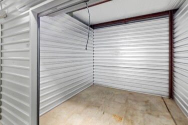 open temperature-controlled storage unit at Storage Sense in Lake Charles, LA