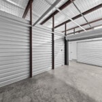 open temperature-controlled storage unit at Storage Sense on Cohen Walker Drive in Warner Robins GA