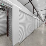 open temperature-controlled storage unit at Storage Sense on Cohen Walker Drive in Warner Robins GA