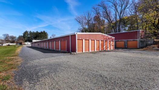 outdoor drive-up storage units at Storage Sense in Littlestown, PA