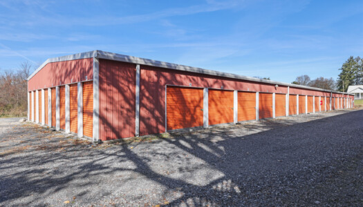 outdoor drive-up storage units at Storage Sense in Littlestown, PA