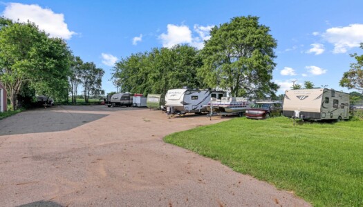 outdoor vehicle parking at Storage Sense in Eaton Rapids MI