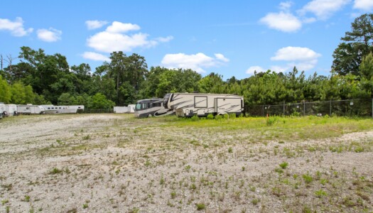 outdoor vehicle parking at Storage Sense on I-45 in Huntsville, TX