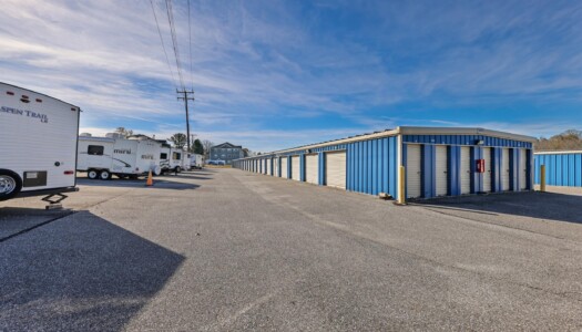outdoor vehicle storage and drive-up storage units at Storage Sense in New Freedom, PA