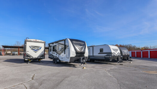 outdoor vehicle storage at Storage Sense in Waynesboro, PA
