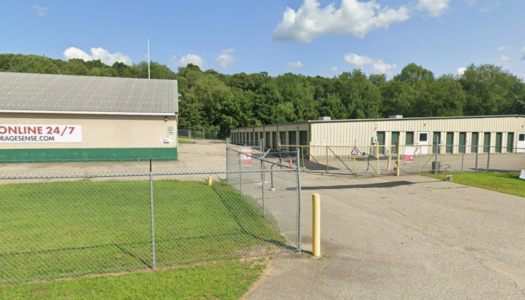 entrance to storage facility in plainfield