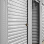 row of temperature-controlled storage units at Storage Sense on Feagin Mill Road in Warner Robins, GA
