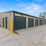 rows of drive-up storage units at Storage Sense on Hwy 17 in Clarkesville, GA