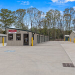 rows of drive-up storage units at Storage Sense on Hwy 17 in Clarkesville, GA
