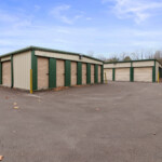 rows of drive-up storage units at Storage Sense on State Highway 22 in Crestwood, KY