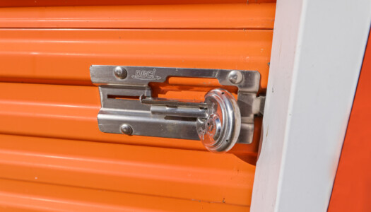 secure locks on drive-up storage units at Storage Sense in Littlestown, PA