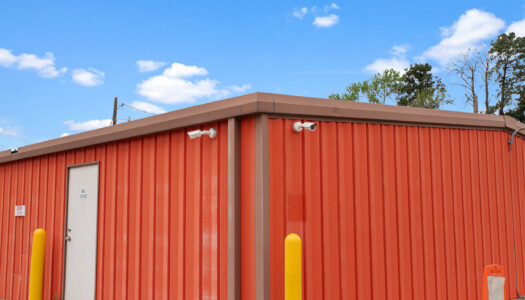 security cameras at Storage Sense facility on I-45 in Huntsville, TX