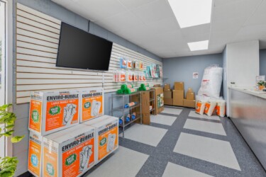 storage supplies sold in the office at Storage Sense in Lake Charles, LA