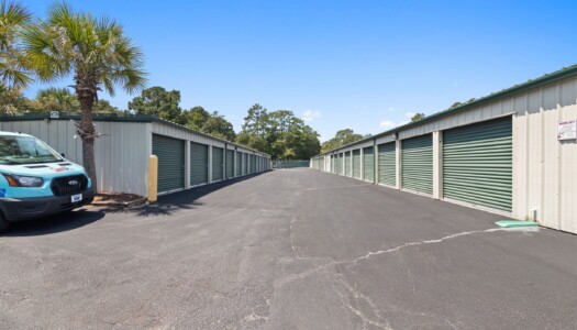 vehicle parking and drive-up storage units at Storage Sense in Pawleys Island, SC
