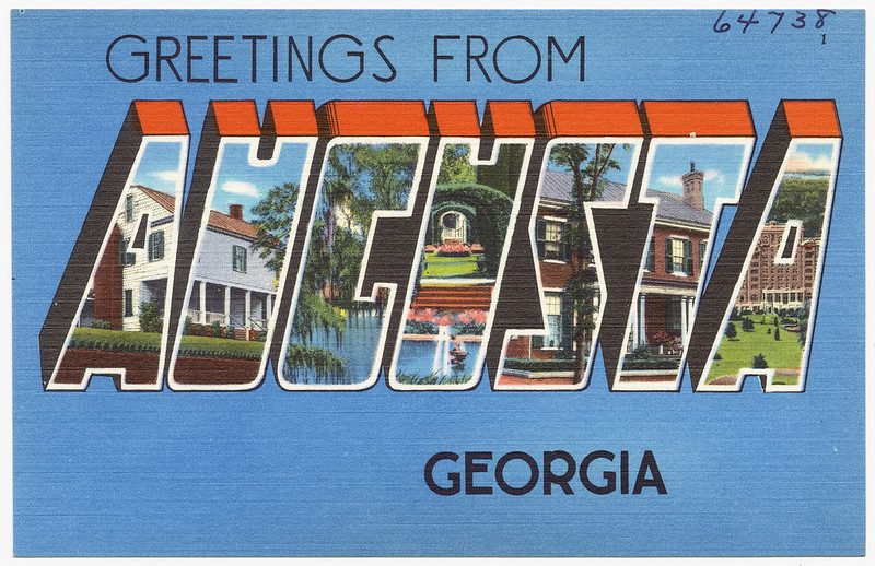 Postcard Augusta GA