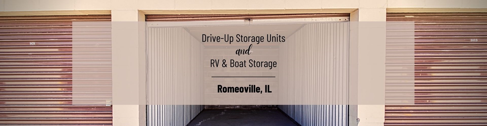 self storage units Romeoville IL