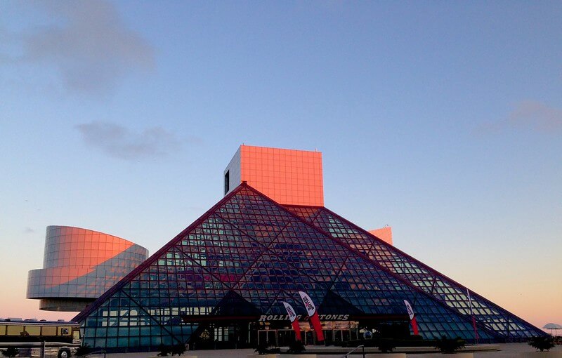 The Rock and Roll Hall of Fame in Cleveland OH