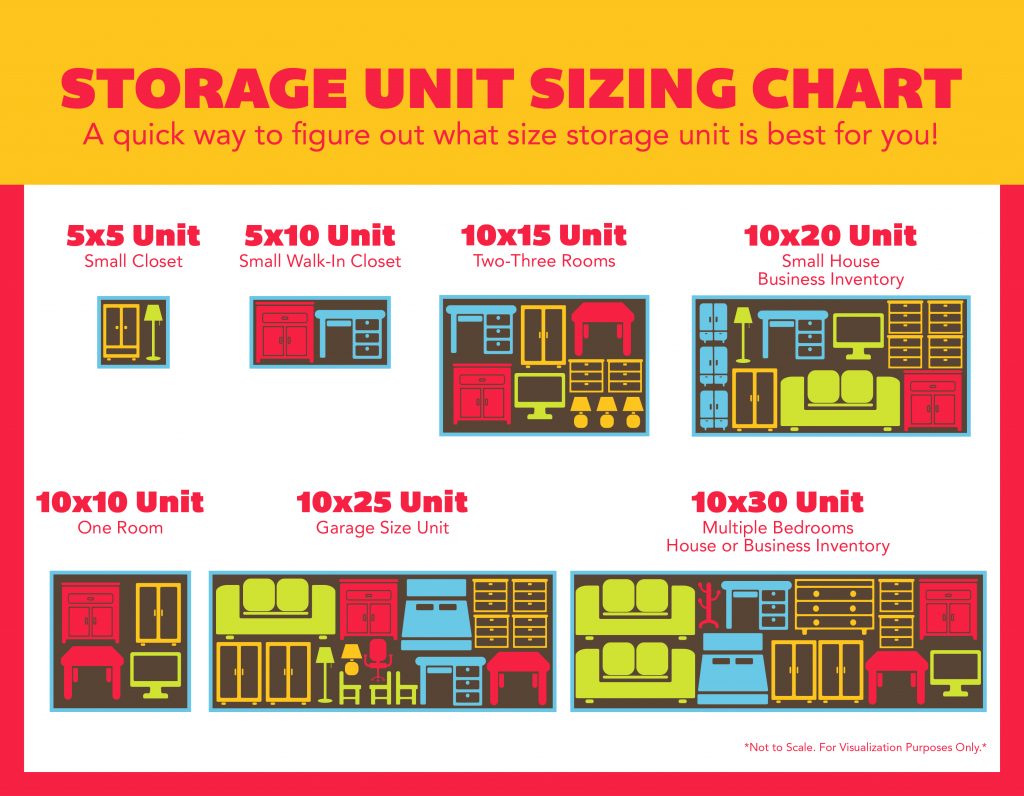 Size Guide Small Storage Unit