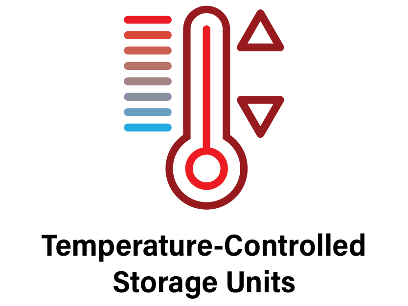 Temperature-controlled storage units icon